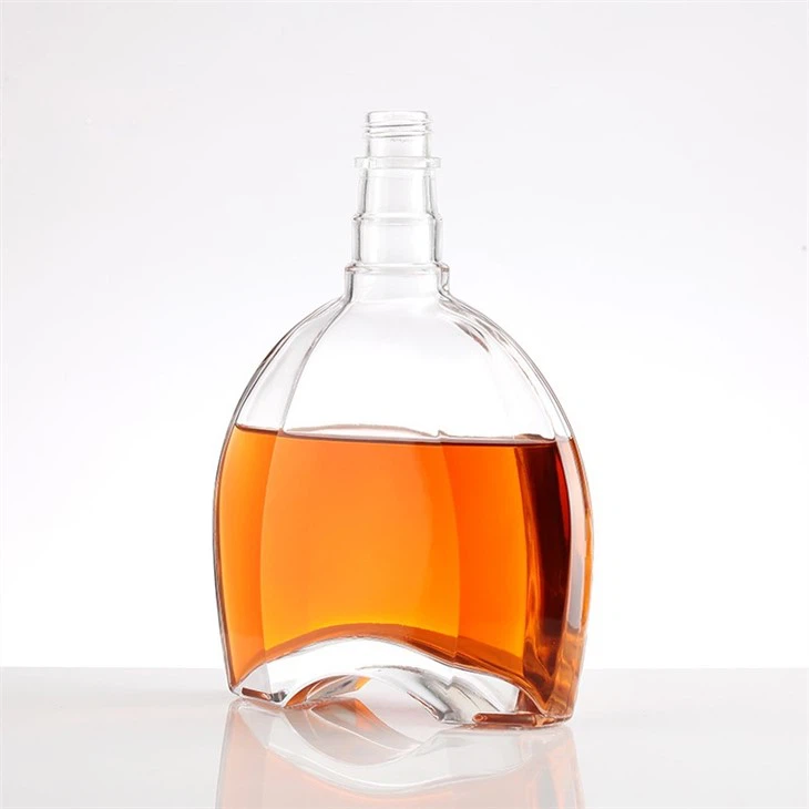 Glass Whiskey Bottle With Cork