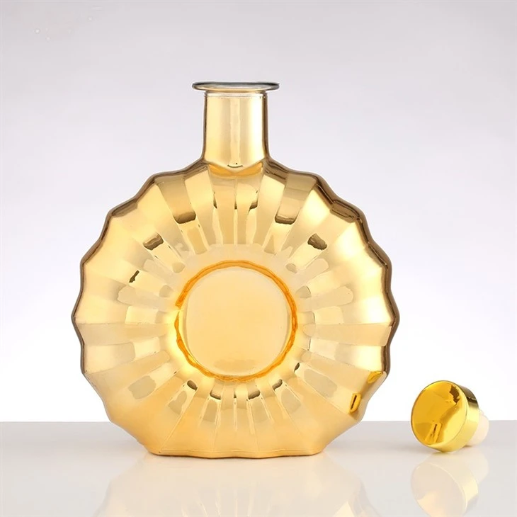 750ml Electroplate Glass Bottles