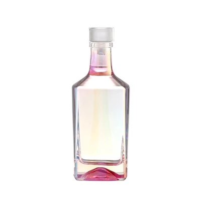 Chai vuông màu hồng 500ml